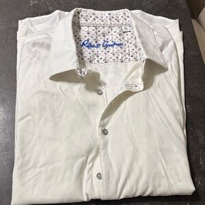 Robert Graham Cream Casual Button Down Shirt